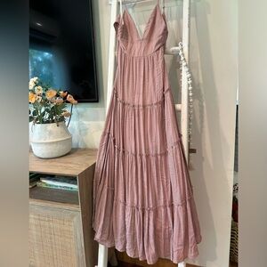 Altar'd State Dusty Rose Maxi Dress